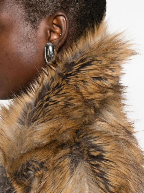 The Frankie Shop Rella faux fur coat - Brown