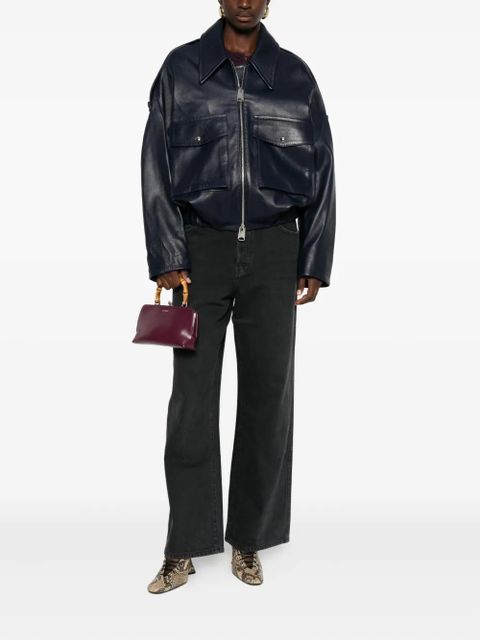 KHAITE Owey bomber jacket - Blue