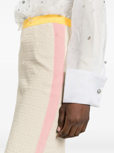 FENDI patterned skirt - Neutrals