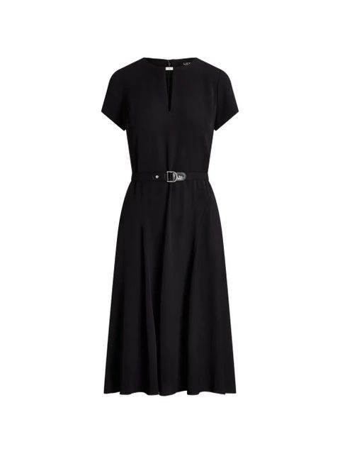 Lauren Ralph Lauren cut-out belted midi dress - Black - zdjęcie produktu nr 1