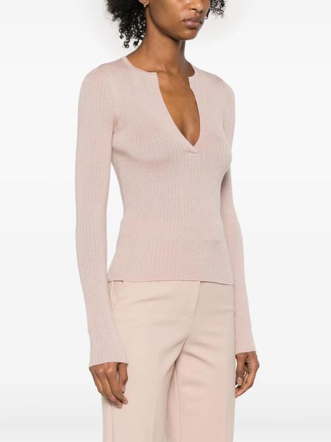 Max Mara ribbed-knit jumper - Pink