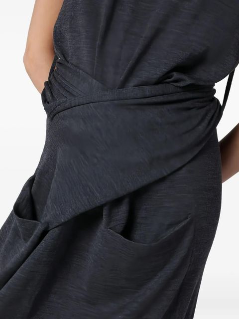 Jil Sander wrap-effect dress - Grey