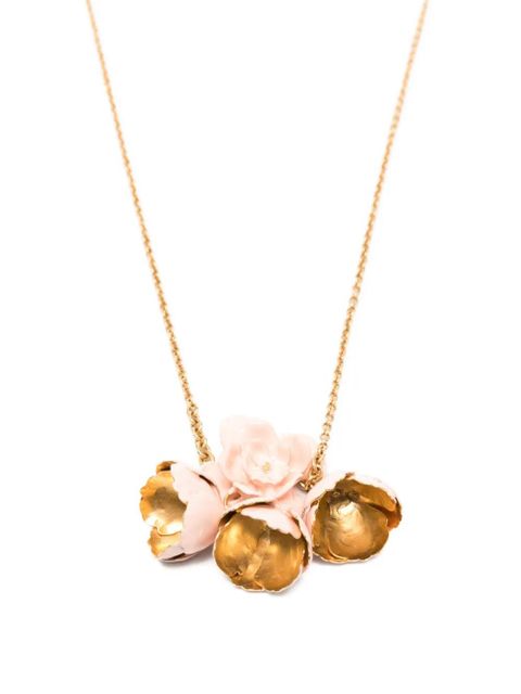 Chloé Bouquet enamel necklace - Gold