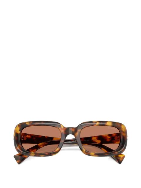Miu Miu Eyewear rectangle-frame sunglasses - Brown
