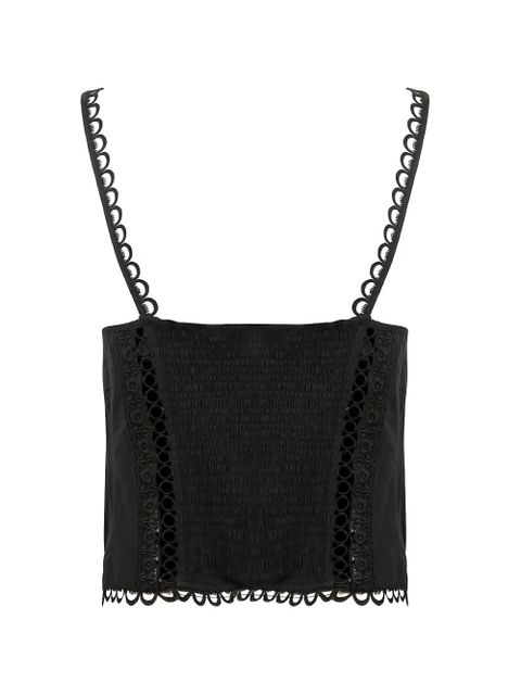 Charo Ruiz Ibiza Poppy lace-trim top - Black - zdjęcie produktu nr 2