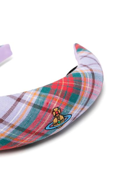 Vivienne Westwood Rtw Tartan hair accessory - Purple