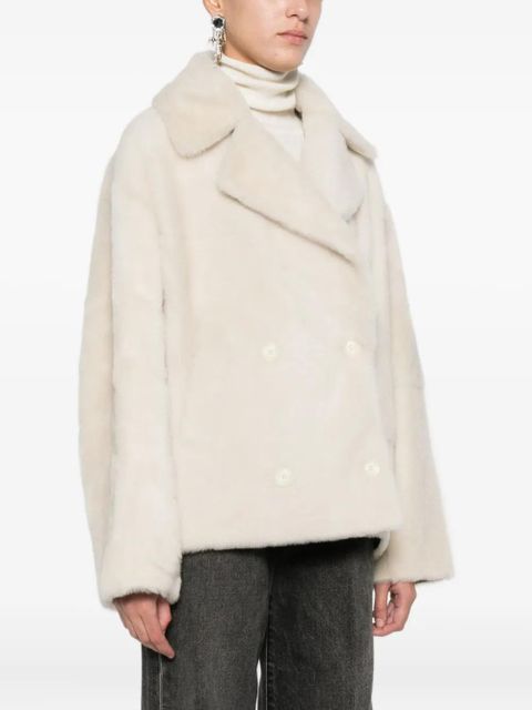 Yves Salomon double-breasted jacket - White