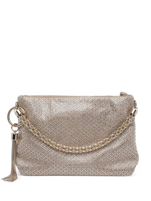 Jimmy Choo Callie chain crystal-embellishment clutch - Gold - zdjęcie produktu nr 1