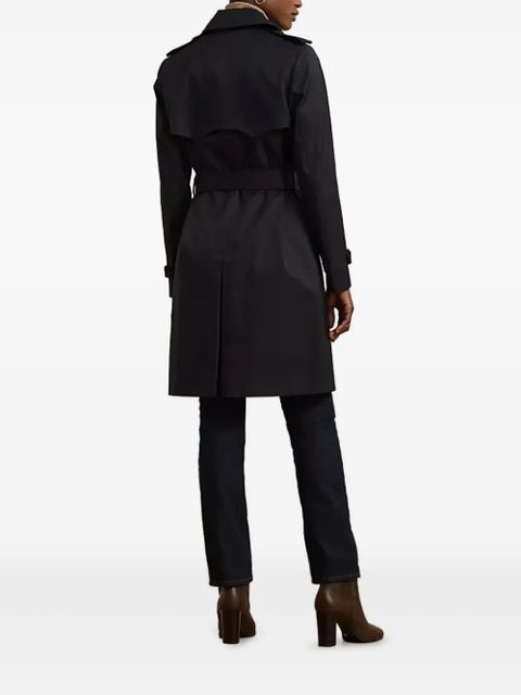 Lauren Ralph Lauren double-breasted belted trench coat - Blue