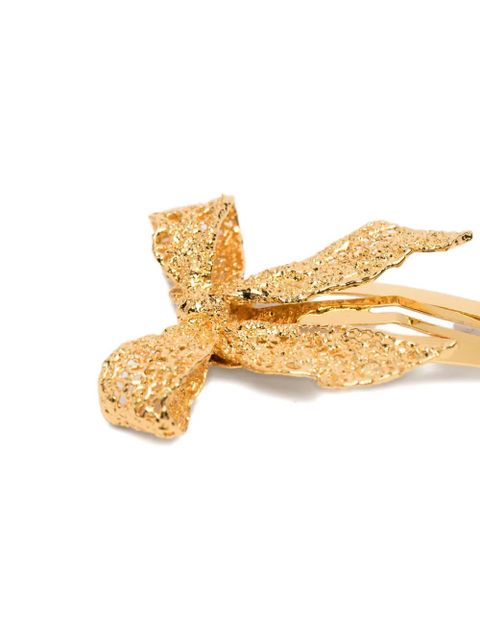 SHUSHU/TONG x Yvmin bow-shape hair clip - Gold