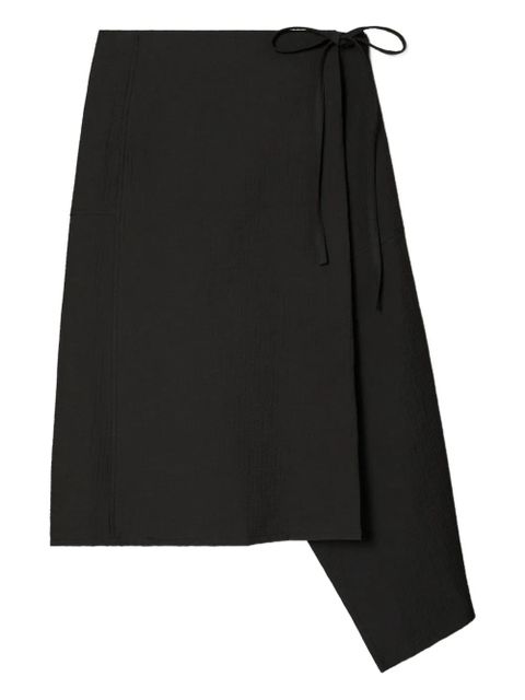Tory Burch wrap-effect midi skirt - Black - zdjęcie produktu nr 1