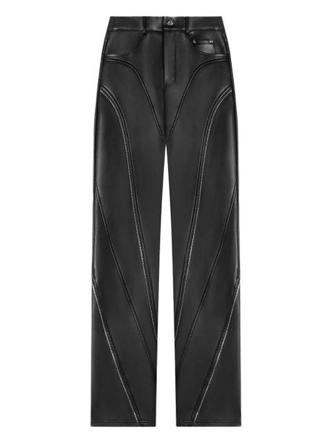 Manière De Voir zip biker trousers - Black - zdjęcie produktu nr 1