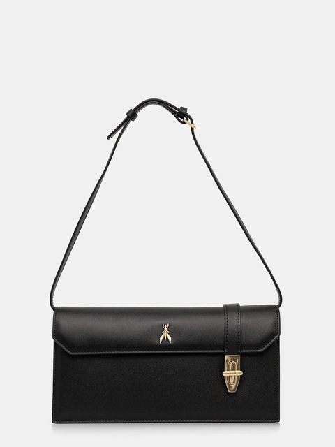 Patrizia Pepe torebka skórzana kolor czarny 8B0327 L061 - zdjęcie produktu nr 1