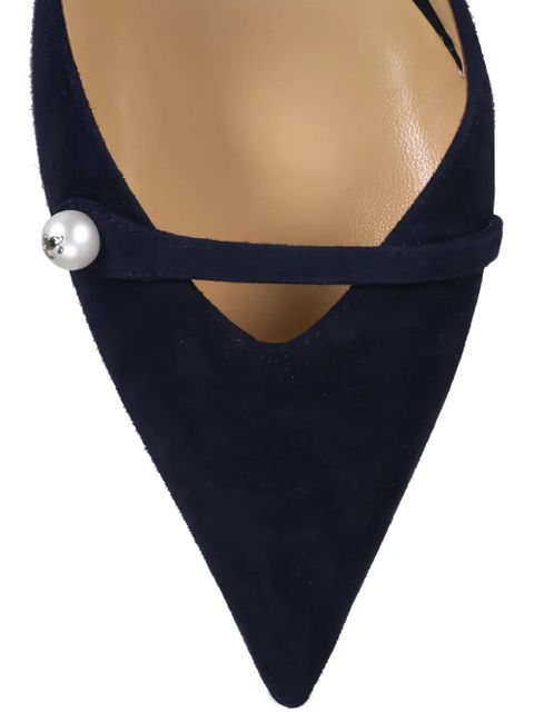 Jimmy Choo Amita pearl suede pumps - Blue