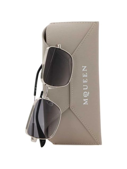 Alexander McQueen square-frame sunglasses - Silver