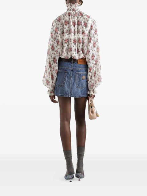 Dolce & Gabbana pocket mini skirt - Blue