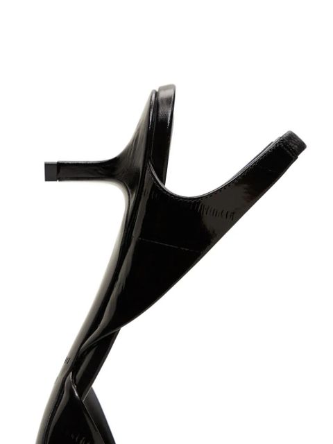 LouLou de Saison Hyde eel-effect slingback pumps - Black