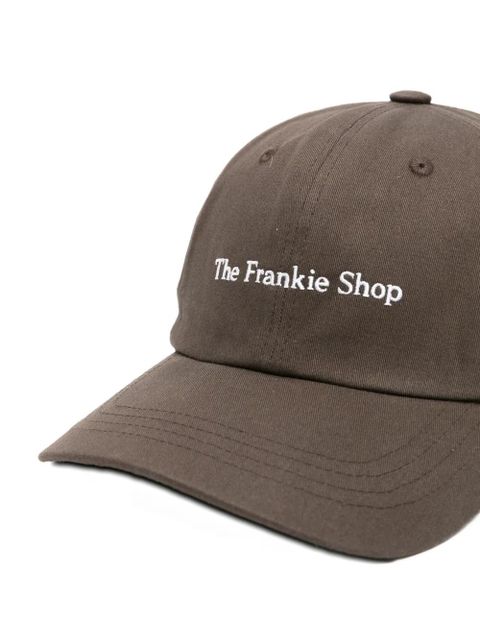 The Frankie Shop logo-embroidered baseball cap - Brown