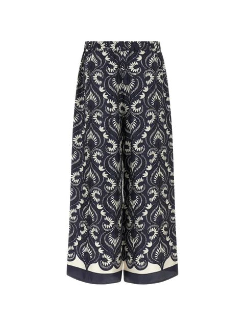 Weekend Max Mara motif print palazzo pants - Blue - zdjęcie produktu nr 2