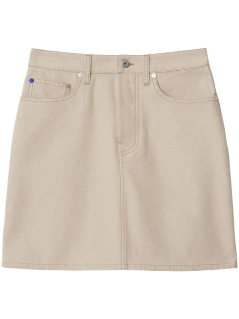 Burberry Equestrian Knight denim skirt - Neutrals - zdjęcie produktu nr 1