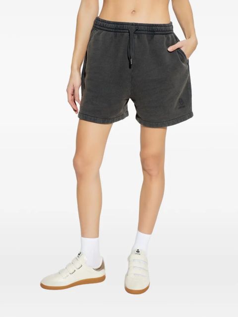 MARANT ÉTOILE Miranae drawstring embroidered shorts - Grey