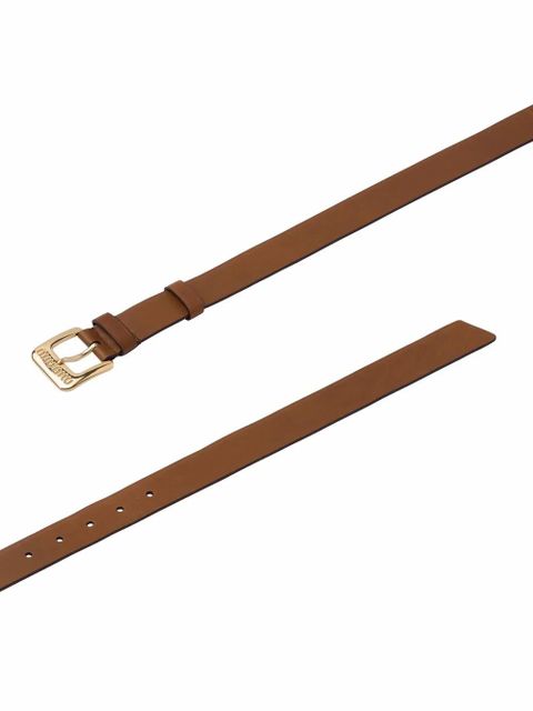 Miu Miu cut-out logo leather belt - Brown - zdjęcie produktu nr 2