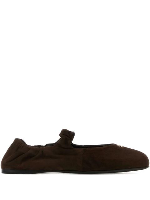 Miu Miu Ruches suede ballerinas - Brown - zdjęcie produktu nr 1