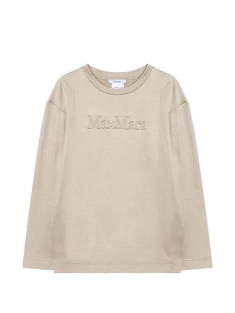 Max Mara embossed sweatshirt - Neutrals - zdjęcie produktu nr 1