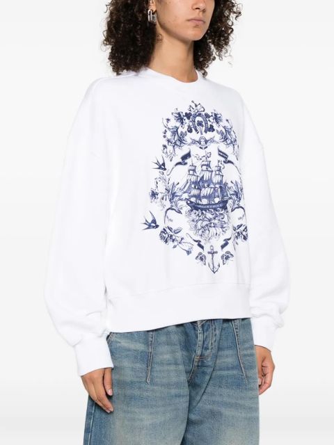 Alexander McQueen graphic-print sweatshirt - White