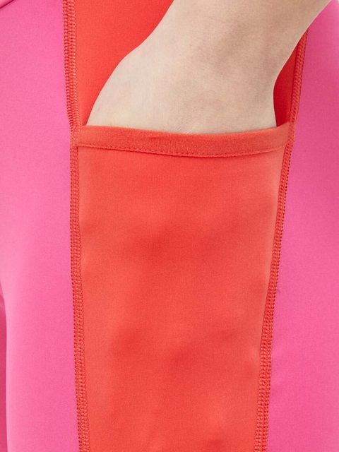 Fila legginsy treningowe Redon kolor różowy wzorzyste