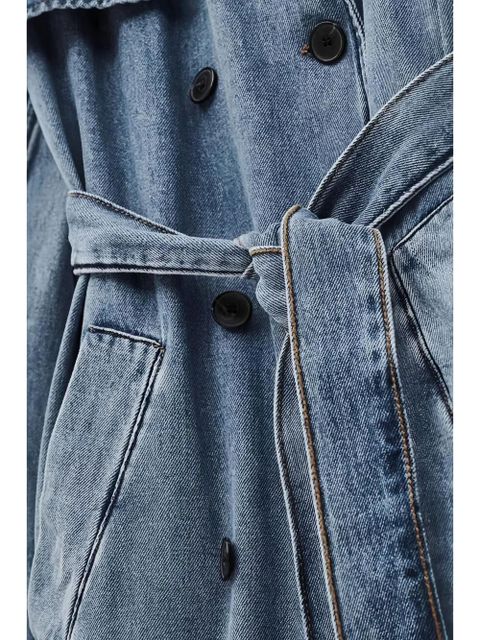 Ba&Sh Tresca belted double-breasted coat - Blue