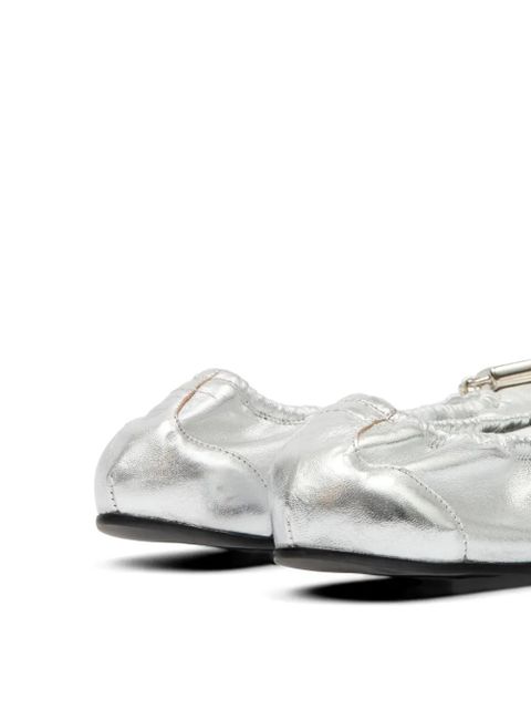 MM6 Maison Margiela charm-detail ballerinas - Silver