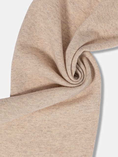 United Colors of Benetton szalik wełniany kolor beżowy gładki 1002DU01E