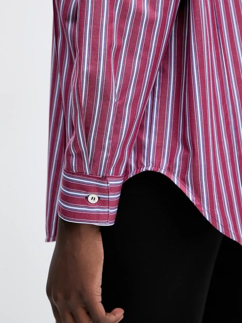 Simona Corsellini koszula bawełniana damska kolor bordowy relaxed z kołnierzykiem klasycznym A25CPCA01201