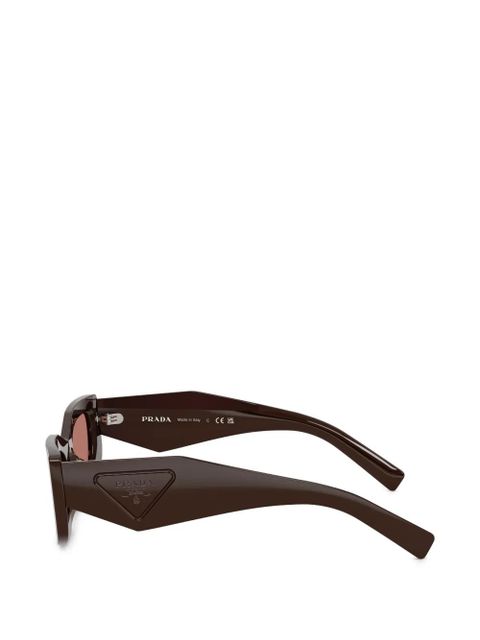 Prada Eyewear geometric-frame sunglasses - Brown