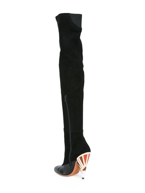 Givenchy printed heel over-the-knee boots - Black - zdjęcie produktu nr 2