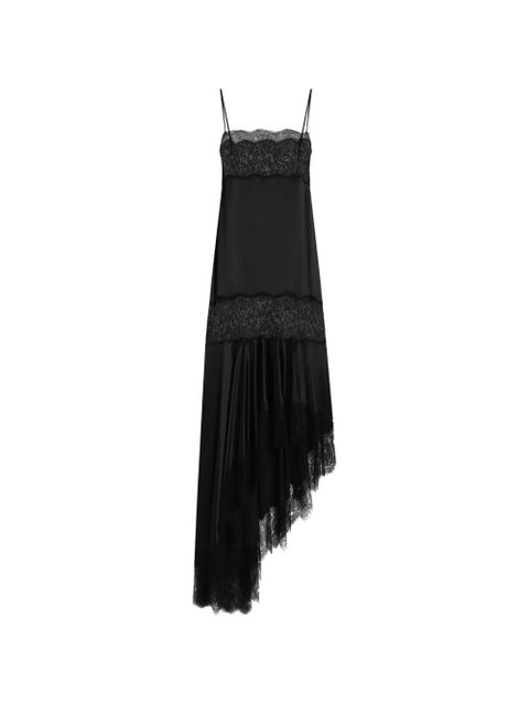 Dolce & Gabbana satin dress with lace bands - Black - zdjęcie produktu nr 1
