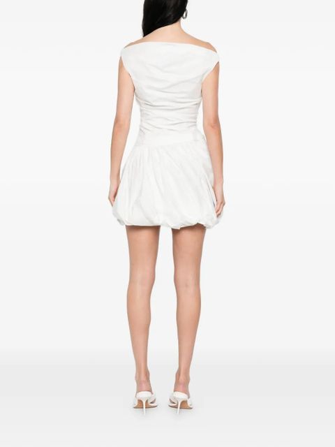 Simkhai gathered mini dress - White