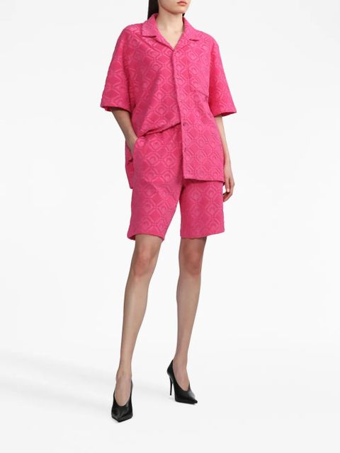 Marine Serre Crescent Moon track shorts - Pink - zdjęcie produktu nr 2