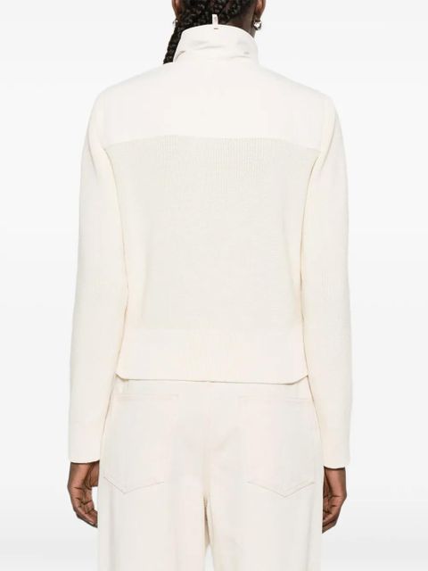 Moncler Grenoble zip-up cardigan - Neutrals