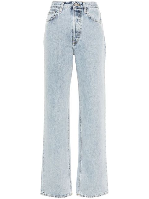 TOTEME logo-patch cotton jeans - Blue - zdjęcie produktu nr 1