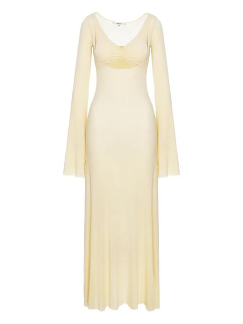 MANURÍ Nina flared-detail maxi dress - Neutrals - zdjęcie produktu nr 1