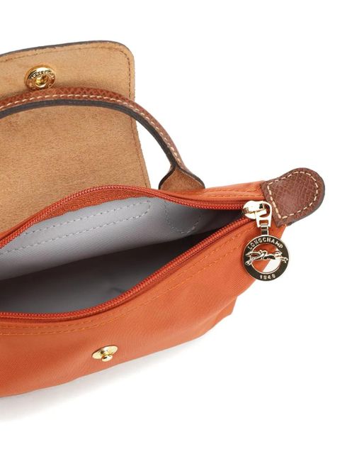 Longchamp Le Pliage Original leather-trim wallet - Orange