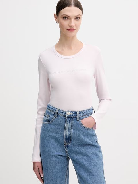 United Colors of Benetton longsleeve bawełniany