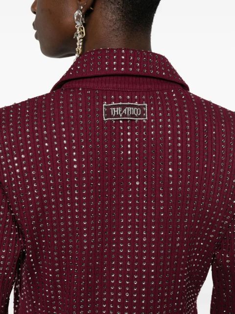 The Attico embellished collared dress