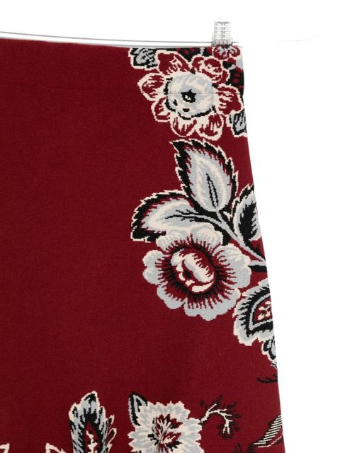 ETRO floral-pattern skirt - Red
