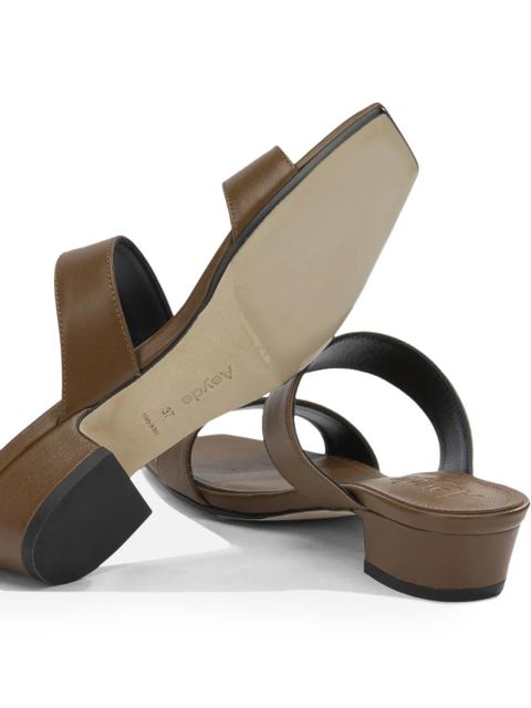 Aeyde Kemi square-toe sandals - Brown