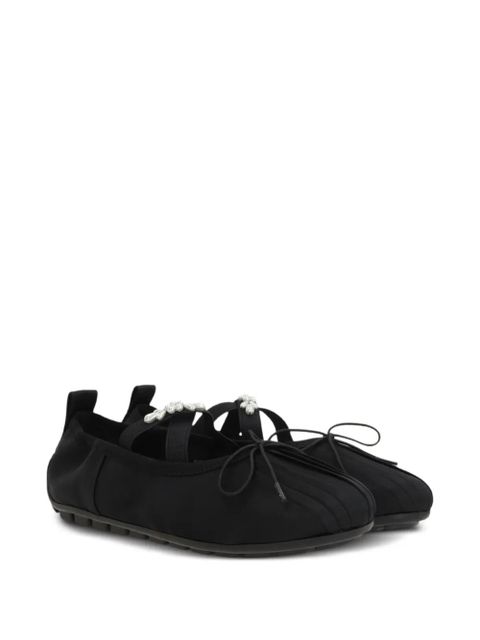 Simone Rocha fuax pearl-embellished ballet flats - Black - zdjęcie produktu nr 2