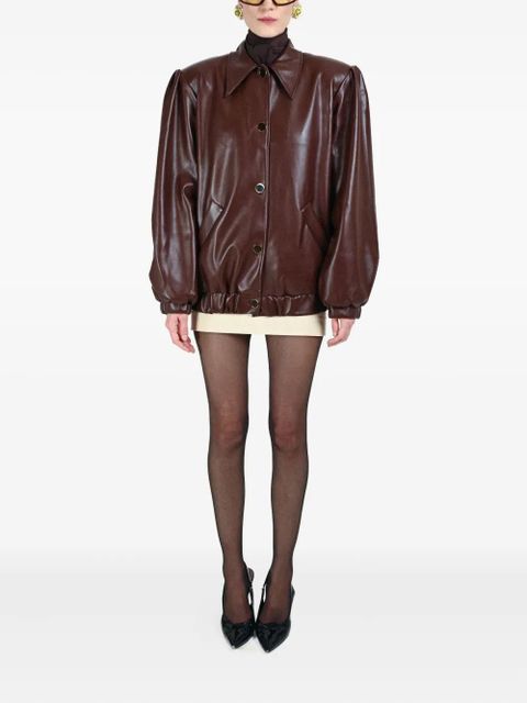 Rowen Rose button-fastening collar-pointed jacket - Brown