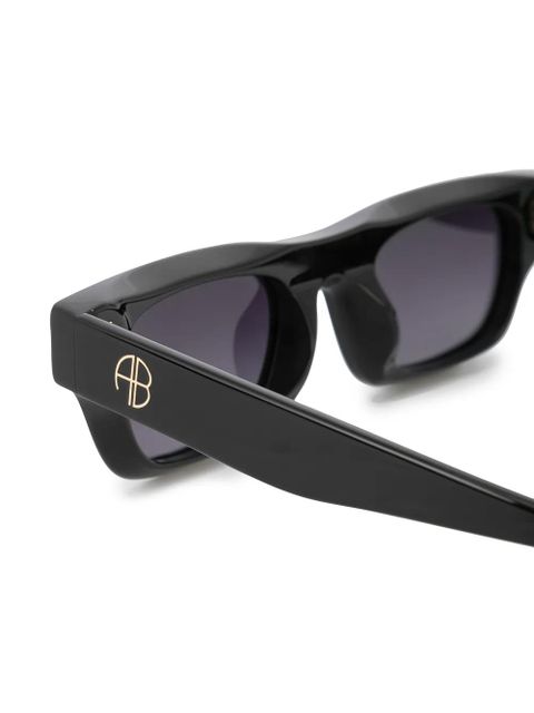 ANINE BING Otis square-frame sunglasses - Black - zdjęcie produktu nr 2
